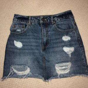 short jean skirt